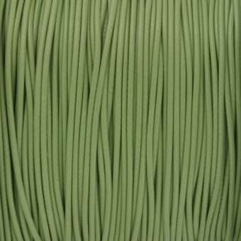 Gewachstes Schmuckband (100cm), 1mm breit, rund, schilfgrün schilfgrün