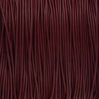 Gewachstes Schmuckband (100cm), 1mm breit, rund, dunkelrot dunkelrot