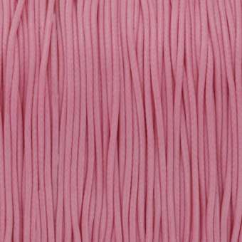 Gewachstes Schmuckband (100cm), 1mm breit, rund, rosa rosa