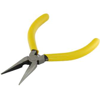San Tus® Flachzange mit konischem, geriffeltem Zangenkopf, 13cm, gummierter Griff 