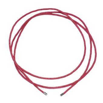 Halskette aus Baumwollband, 70mm, rot rot