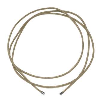 Halskette aus Baumwollband, 70cm, braun-beige braun-beige