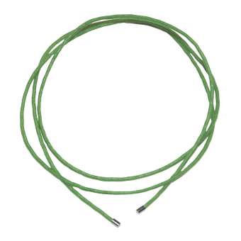 Halskette aus Baumwollband, 70mm, grün hellgrün
