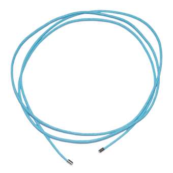 Halskette aus Baumwollband, 70mm, hellblau hellblau