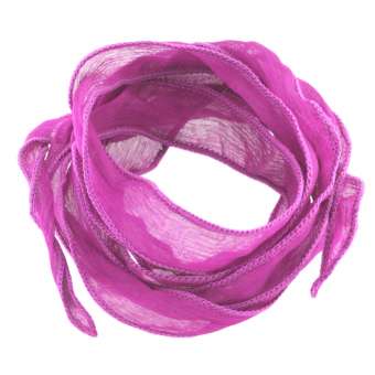 Armband aus reiner Seide, 115cm lang, 1,5cm breit, rosa rosa