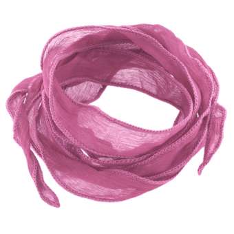 Armband aus reiner Seide, 115cm lang, 1,5cm breit, zartrosa zartrosa