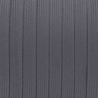 Gewirktes Schmuckband (50cm), 10mm breit, silbergrau silbergrau