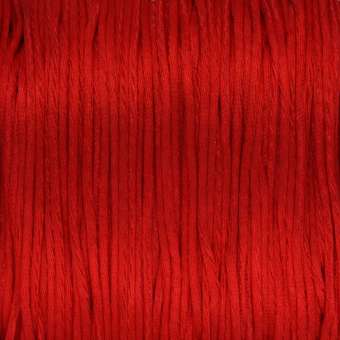 Satinschnur, 100cm, 1,6mm breit, rot rot