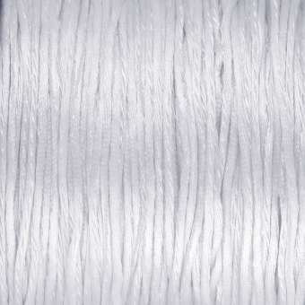 Satinschnur, 100cm, 1,6mm breit, weiß weiß