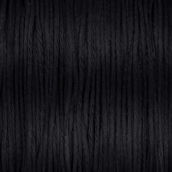 Satinschnur, (100cm), 1,6mm breit, schwarz schwarz