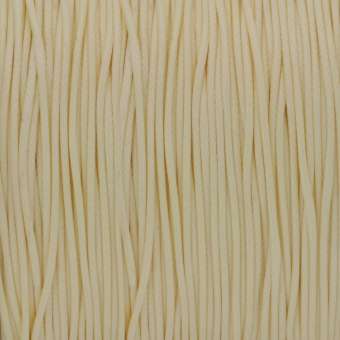 Gewachstes Schmuckband (100cm), 0,75mm breit, rund, sand sand