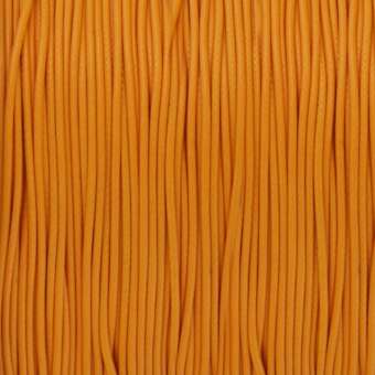 Gewachstes Schmuckband (100cm), 0,75mm breit, rund, sonnengelb gelb