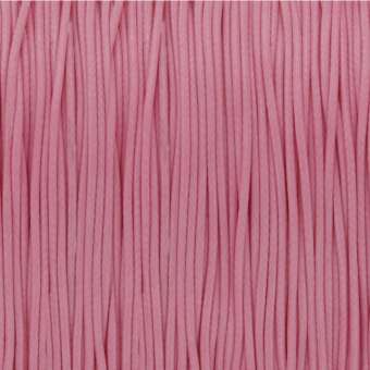 Gewachstes Schmuckband (100cm), 0,75mm breit, rund, rosa rosa