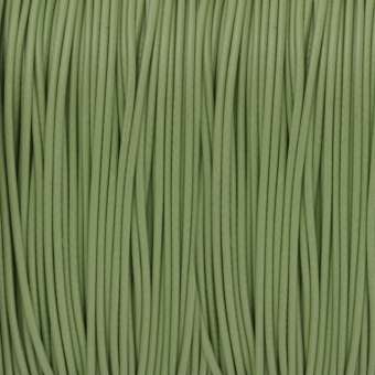 Gewachstes Schmuckband (100cm), 0,75mm breit, rund, schilfgrün schilfgrün