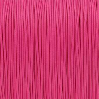 Gewachstes Schmuckband (100cm), 0,75mm breit, rund, neonpink neonpink