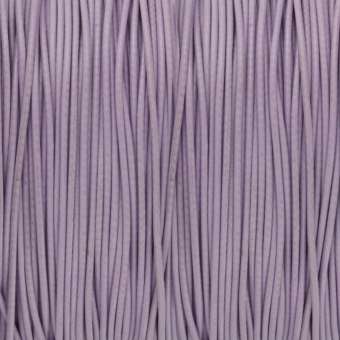Gewachstes Schmuckband (100cm), 0,75mm breit, rund, helllila hellviolett