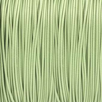 Gewachstes Schmuckband (100cm), 0,75mm breit, rund, lindgrün lindgrün
