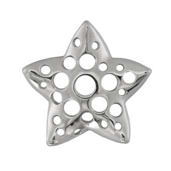 Seestern-Anhänger, 925 Sterling Silber, 15X15mm 