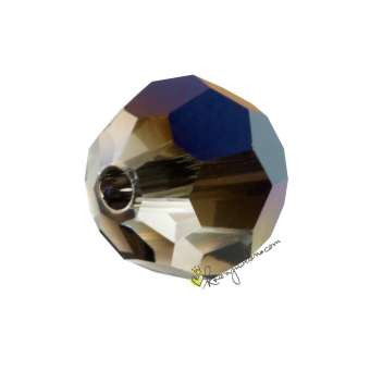 Swarovski (5000), 6mm, Crystal Metallic Blue (001 METBL2x) 001 METBL2x Crystal Metallic Blue 2x