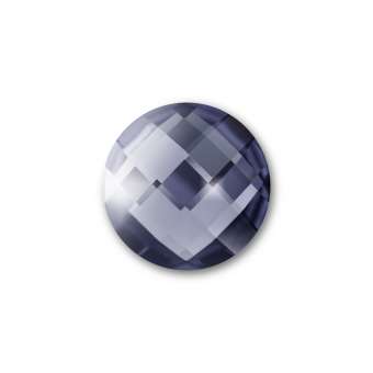 Cabochon, Ø 10 mm, Glas, rund, grau grau