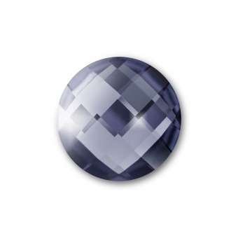 Cabochon, Ø 12 mm, Glas, rund, grau grau