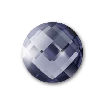 Cabochon, Ø 14 mm, Glas, rund, grau grau