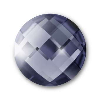 Cabochon, Ø 18 mm, Glas, rund, grau grau