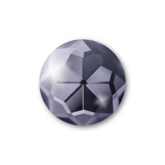 Cabochon, Ø 12 mm, Glas, rund, grau grau