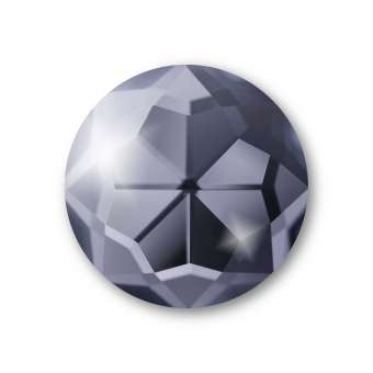 Cabochon, Ø 16 mm, Glas, rund, grau grau