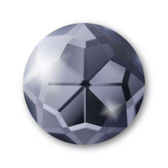 Cabochon, Ø 18 mm, Glas, rund, grau grau