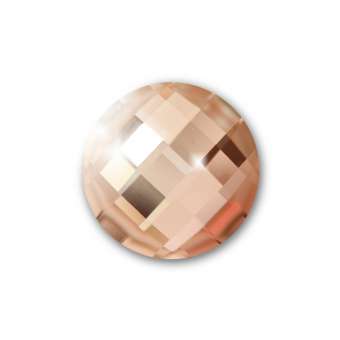 Cabochon, Ø 12 mm, Glas, rund, rosa rosa