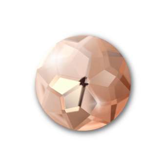 Cabochon, Ø 14 mm, Glas, rund, rosa rosa
