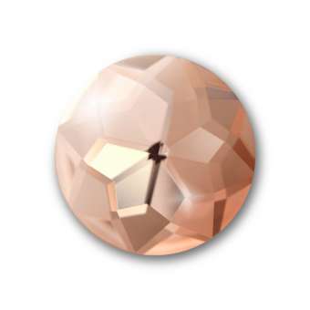 Cabochon, Ø 16 mm, Glas, rund, rosa rosa