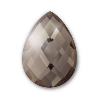 Cabochon, Ø 13X18 mm, Glas, Tropfen, champagne champagne