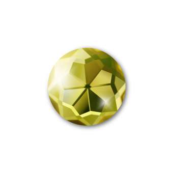Cabochon, Ø 10 mm, Glas, rund, limette limette