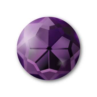 Cabochon, Ø 16 mm, Glas, rund, amethyst amethyst