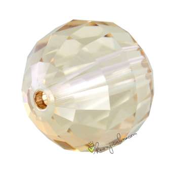 Swarovski Chessboard Bead (5005), 12mm, Crystal Golden Shadow (001 GSHA) 001 GSHA Crystal Golden Shadow