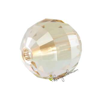 Swarovski Chessboard Bead (5005), 8mm, Crystal Golden Shadow (001 GSHA) 001 GSHA Crystal Golden Shadow