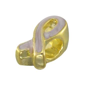 Großlochperle (Schleife), 12,5mm, goldfarben (fleider) goldfarben (fleider)