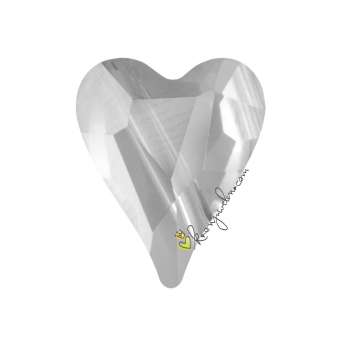 Swarovski Wild Heart Bead (5743), 12 mm, Crystal (001) 001 Crystal