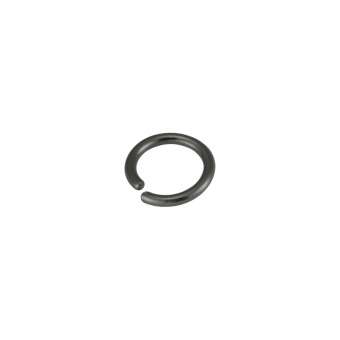 Öse (10 Stück), 5mm, rund, schwarz-silberfarben schwarz-silberfarben