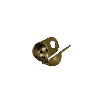 Kalotte (10 Stück), 1,5X2,5mm, Metall, bronzefarben bronzefarben