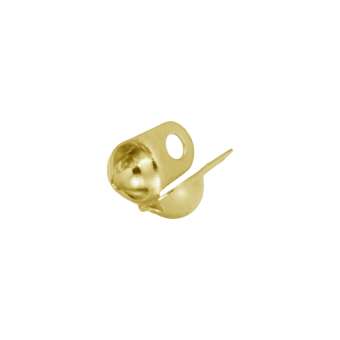 Kalotte (3 Stück), 1,5X2,5mm, Metall, goldfarben goldfarben