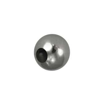 Edelstahl Perle, 6mm, silberfarben 6mm
