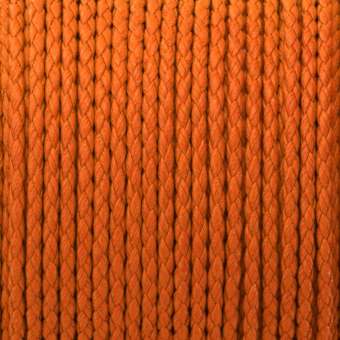Geflochtenes Kunstlederband, 100cm, 3mm breit, neonorange neonorange