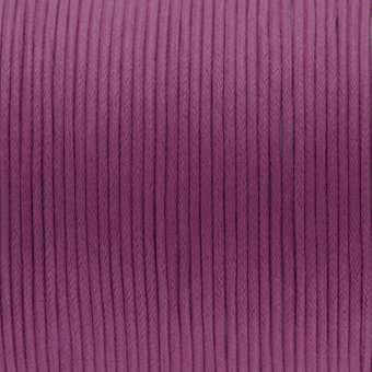 Gewachstes Baumwollband, 100cm, 2mm breit, dunkelviolett dunkelviolett