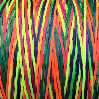 Gewachstes Band in Baumwolloptik (100cm), 1mm X 0,4mm breit, multicolor bunt