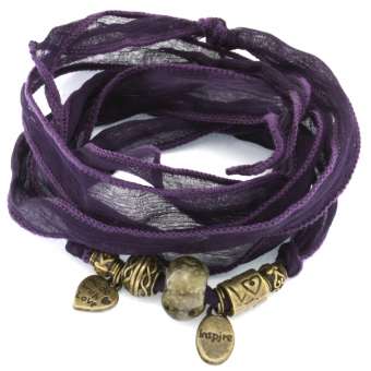 Anleitung Wickelarmband mit Perlen und Charms 
