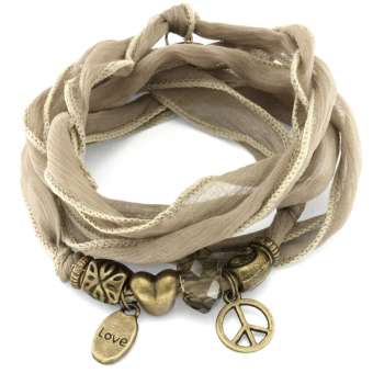 Anleitung Wickelarmband mit Perlen und Charms 