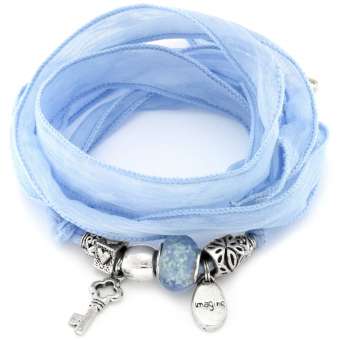 Anleitung Wickelarmband mit Perlen und Charms 